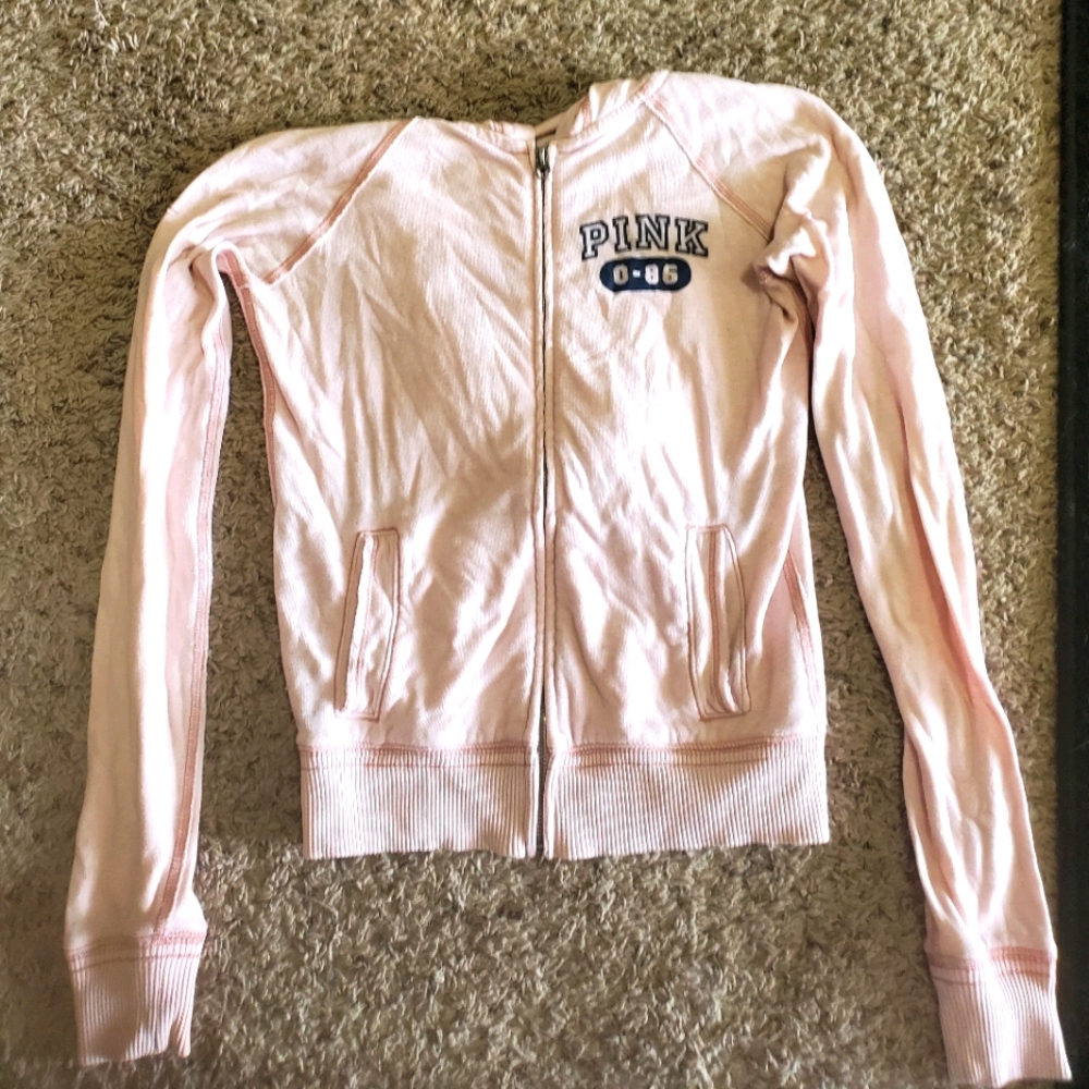Pink zip up